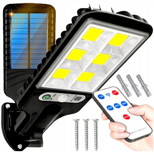 Pouličné LED svietidlo 200 W 6000 lm na solárne napájanie